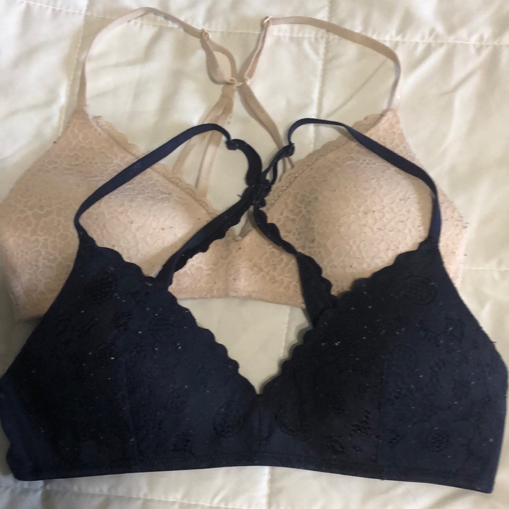 Two Wireless Aerie Bras 34B